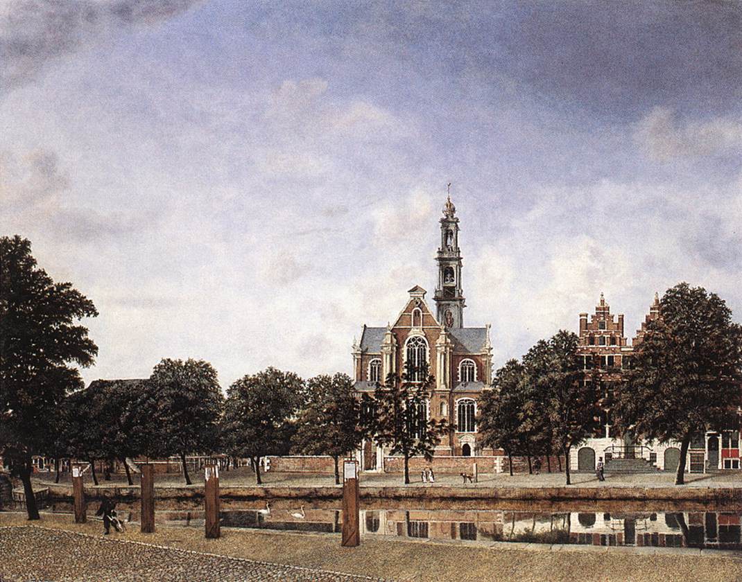 HEYDEN, Jan van der View of the Westerkerk, Amsterdam